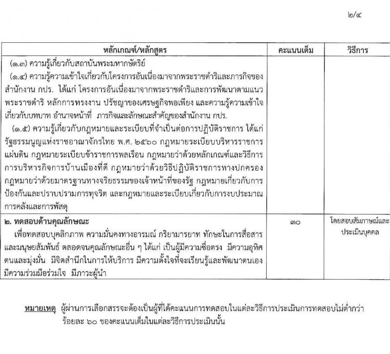 สำนักงานคณะกรรมการพิเศษเพื่อประสานงานโครงการอันเนื่องมาจากพระราชดำริ (สำนักงาน กปร.) รับสมัครบุคคลเพื่อสรรหาและเลือกสรรเป็นพนักงานราชการทั่วไป จำนวน 2 ตำแหน่ง 5 อัตรา (วุฒิ ป.ตรี) รับสมัครทางอินเทอร์เน็ต ตั้งแต่วันที่ 20 ธ.ค. 2564 – 6 ม.ค. 2565