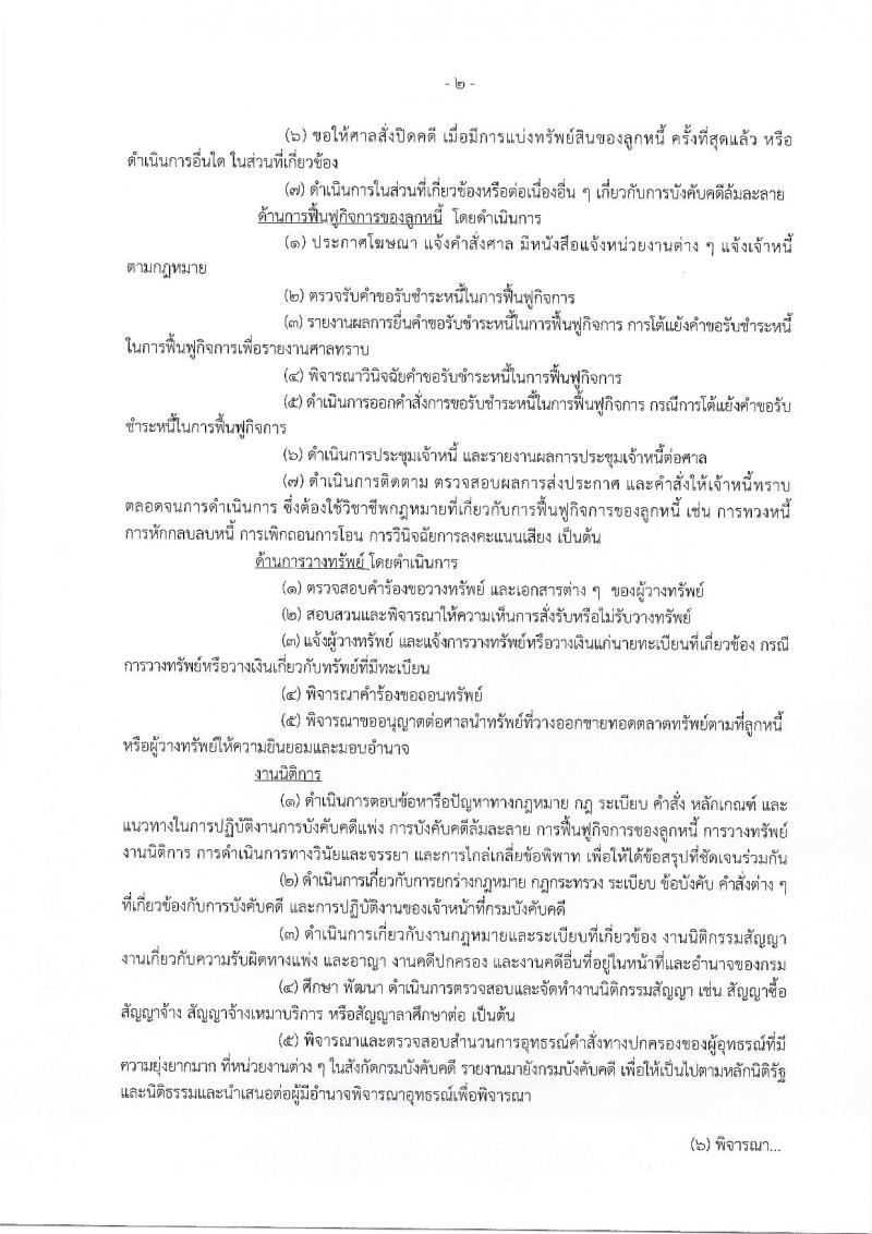 กรมบังคับคดี รับสมัครสอบแข่งขันเพื่อบรรจุและแต่งตั้งบุคคลเข้ารับราชการ จำนวน 4 ตำแหน่ง ครั้งแรก 50 อัตรา (วุฒิ ปวส. ป.ตรี) รับสมัครทางอินเทอร์เน็ต ตั้งแต่วันที่ 27 ธ.ค. 2565 – 23 ม.ค. 2566