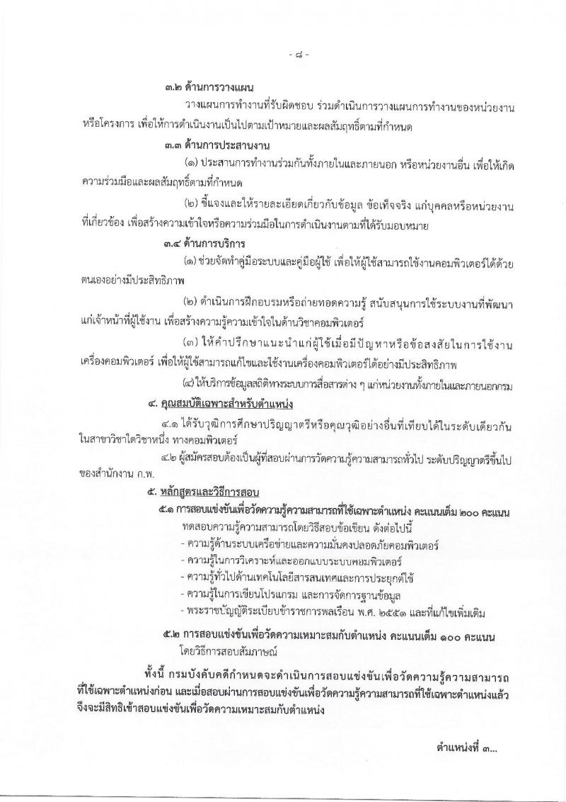 กรมบังคับคดี รับสมัครสอบแข่งขันเพื่อบรรจุและแต่งตั้งบุคคลเข้ารับราชการ จำนวน 4 ตำแหน่ง ครั้งแรก 50 อัตรา (วุฒิ ปวส. ป.ตรี) รับสมัครทางอินเทอร์เน็ต ตั้งแต่วันที่ 27 ธ.ค. 2565 – 23 ม.ค. 2566