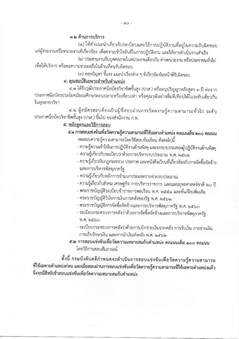 กรมบังคับคดี รับสมัครสอบแข่งขันเพื่อบรรจุและแต่งตั้งบุคคลเข้ารับราชการ จำนวน 4 ตำแหน่ง ครั้งแรก 50 อัตรา (วุฒิ ปวส. ป.ตรี) รับสมัครทางอินเทอร์เน็ต ตั้งแต่วันที่ 27 ธ.ค. 2565 – 23 ม.ค. 2566