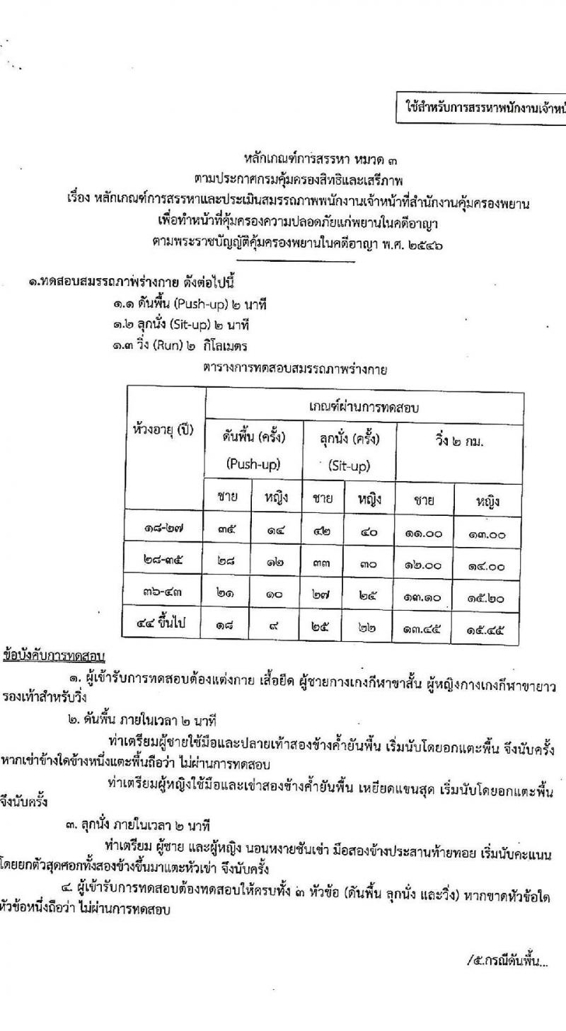 กรมคุ้มครองสิทธิและเสรีภาพ รับสมัครสอบแข่งขันเพื่อบรรจุและแต่งตั้งบุคคลเข้ารับราชการ จำนวน 2 ตำแหน่ง ครั้งแรก 4 อัตรา (วุฒิ ป.ตรี) รับสมัครสอบทางอินเทอร์เน็ต ตั้งแต่วันที่ 10-31 ม.ค. 2566