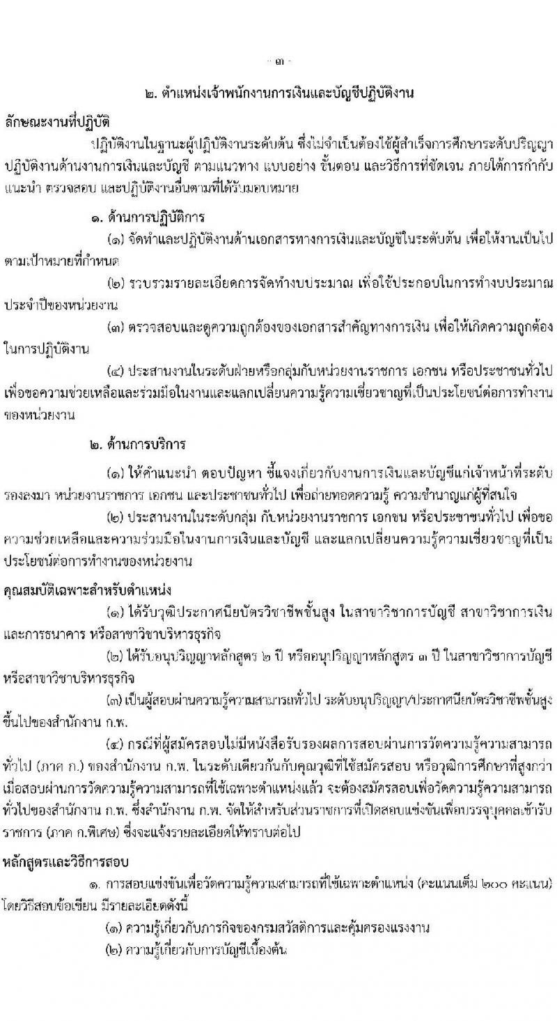 กรมสวัสดิการและคุ้มครองแรงงาน รับสมัครสอบแข่งขันเพื่อบรรจุและแต่งตั้งบุคคลเข้ารับราชการ จำนวน 2 ตำแหน่ง ครั้งแรก 6 อัตรา (วุฒิ ปวส. ป.ตรี) รับสมัครสอบทางอินเทอร์เน็ต ตั้งแต่วันที่ 19 ม.ค. – 8 ก.พ. 2566