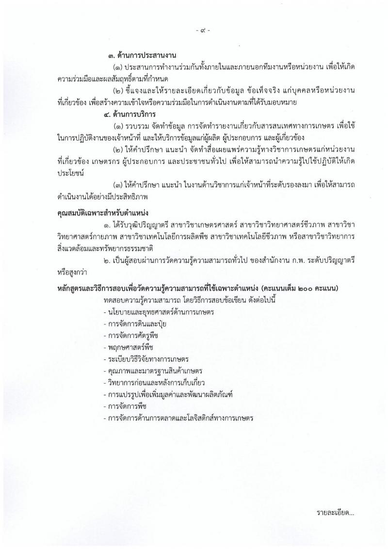 กรมส่งเสริมการเกษตร รับสมัครสอบแข่งขันเพื่อบรรจุและแต่งตั้งบุคคลเข้ารับราชการ จำนวน 10 ตำแหน่ง ครั้งแรก 81 อัตรา (วุฒิ ปวท. ปวส. ป.ตรี) รับสมัครสอบทางอินเทอร์เน็ต ตั้งแต่วันที่ 31 ม.ค. – 20 ก.พ. 2566