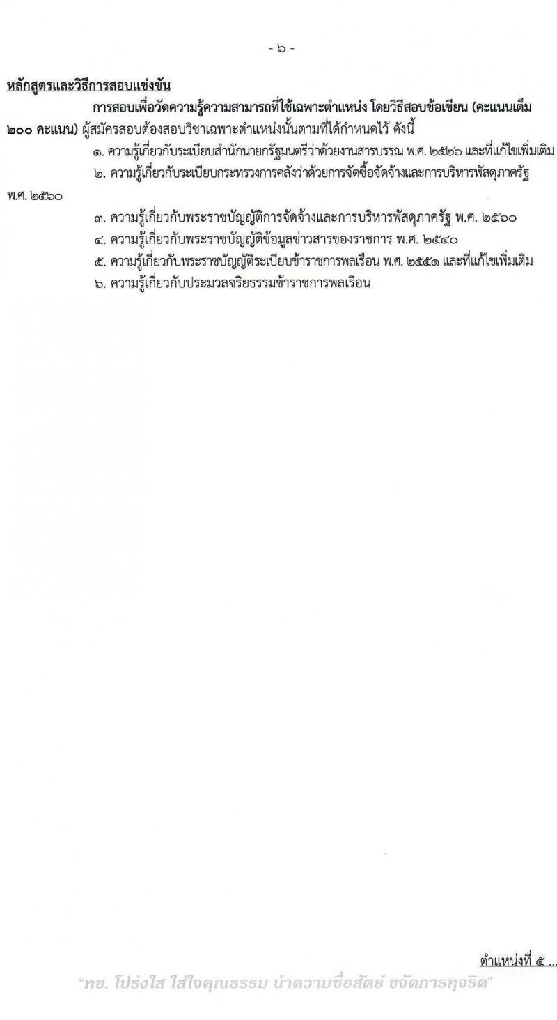 กรมทางหลวงชนบท รับสมัครสอบแข่งขันเพื่อบรรจุและแต่งตั้งบุคคลเข้ารับราชการ จำนวน 6 ตำแหน่ง ครั้งแรก 46 อัตรา (วุฒิ ปวส.หรือเทียบเท่า ป.ตรี) รับสมัครสอบทางอินเทอร์เน็ต ตั้งแต่วันที่ 3-27 มี.ค. 2566