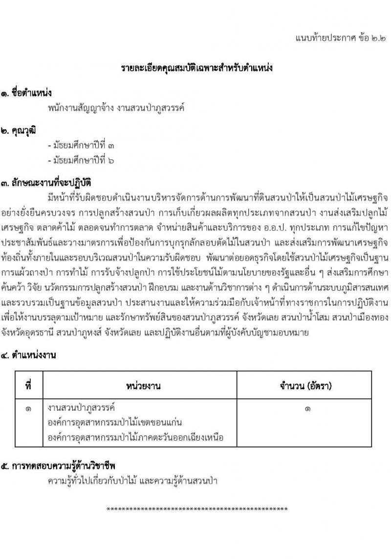 องค์การอุตสาหกรรมป่าไม้ รับสมัครพนักงานงานสัญญาจ้าง จำนวน 21 อัตรา (วุฒิ ปวส.หรือเทียบเท่า ป.ตรี) รับสมัครสอบตั้งแต่บัดนี้ ถึง 10 มี.ค. 2566