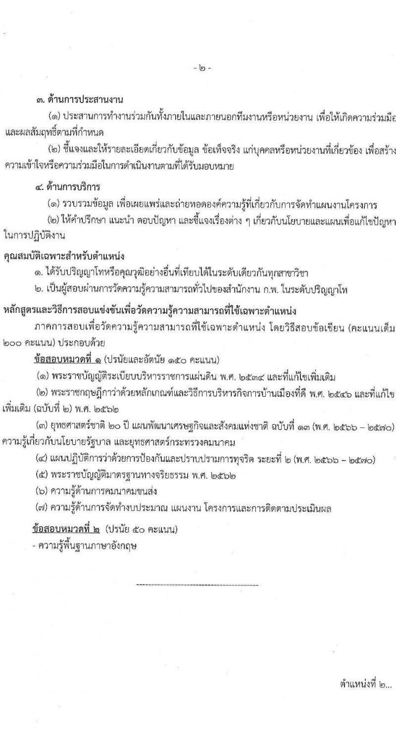 สำนักงานปลัดกระทรวงคมนาคม รับสมัครสอบแข่งขันเพื่อบรรจุและแต่งตั้งบุคคลเข้ารับราชการ จำนวน 3 ตำแหน่ง ครั้งแรก 13 อัตรา (วุฒิ ป.ตรี ป.โท) รับสมัครสอบทางอินเทอร์เน็ต ตั้งแต่วันที่ 4-28 เม.ย. 2566