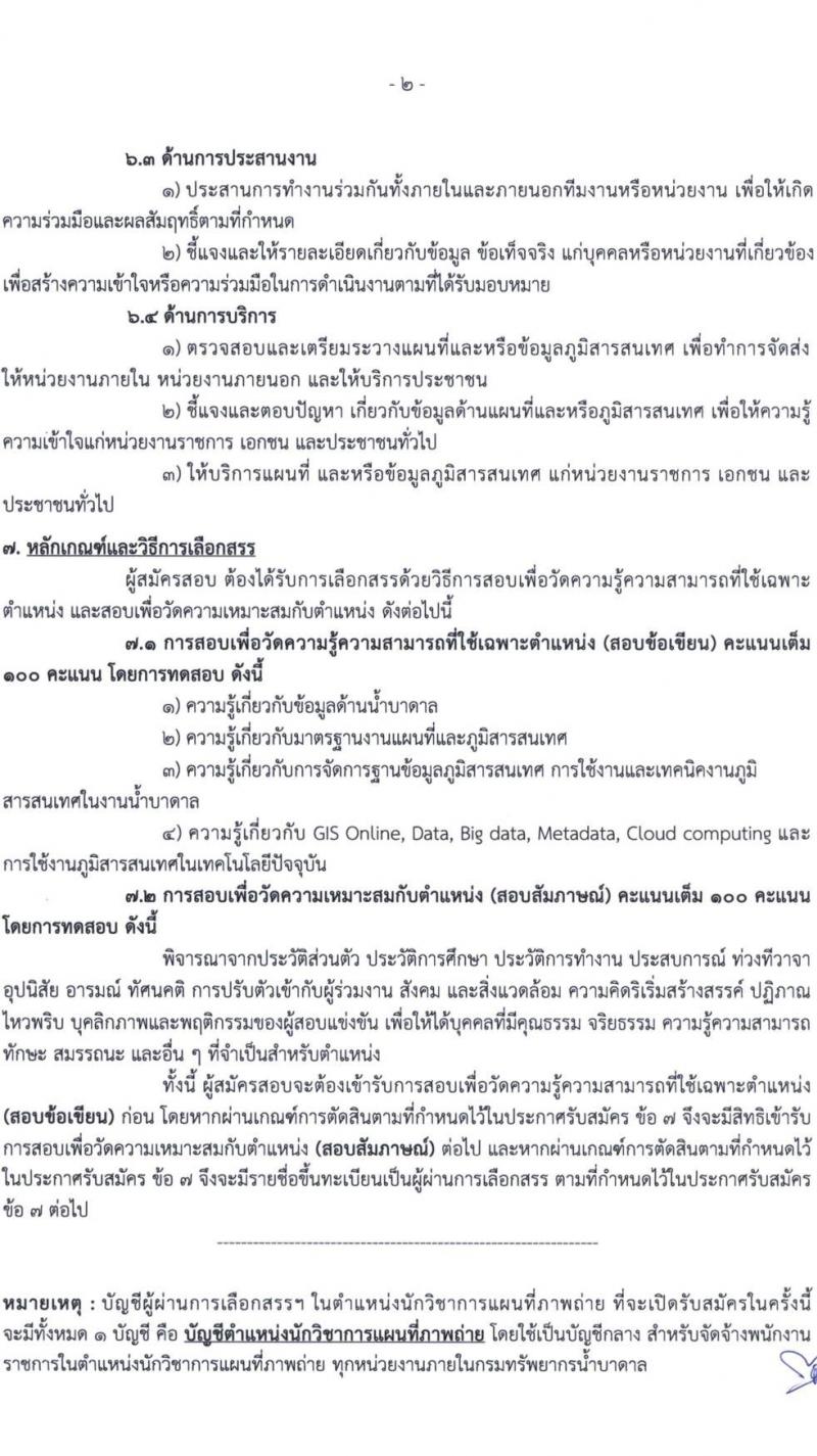 กรมทรัพยากรน้ำบาดาล รับสมัครบุคคลเพื่อเลือกสรรเป็นพนักงานราชการ จำนวน 7 ตำแหน่ง ครั้งแรก 11 อัตรา (วุฒิ ปวส.หรือเทียบเท่า ป.ตรี) รับสมัครสอบทางอินเทอร์เน็ตตั้งแต่วันที่ 1-9 พ.ค. 2566