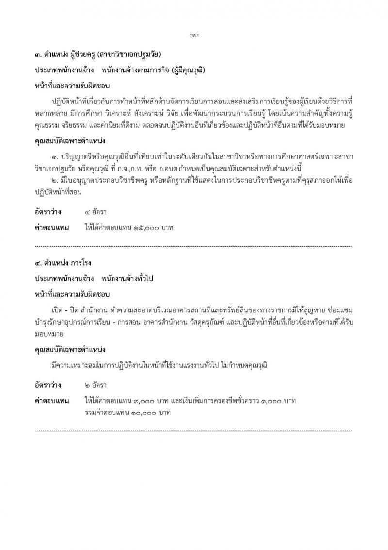 เทศบาลเมืองใหม่บางบัวทอง รับสมัครบุคคลเพื่อสรรหาและเลือกสรรเป็นพนักงานจ้าง จำนวน 15 ตำแหน่ง 32 อัตรา (บางตำแหน่งไม่กำหนดวุฒิ วุฒิ ม.ต้น ม.ปลาย ปวช. ปวส. ป.ตรี) รับสมัครสอบตั้งแต่วันที่ 15-26 พ.ค. 2566
