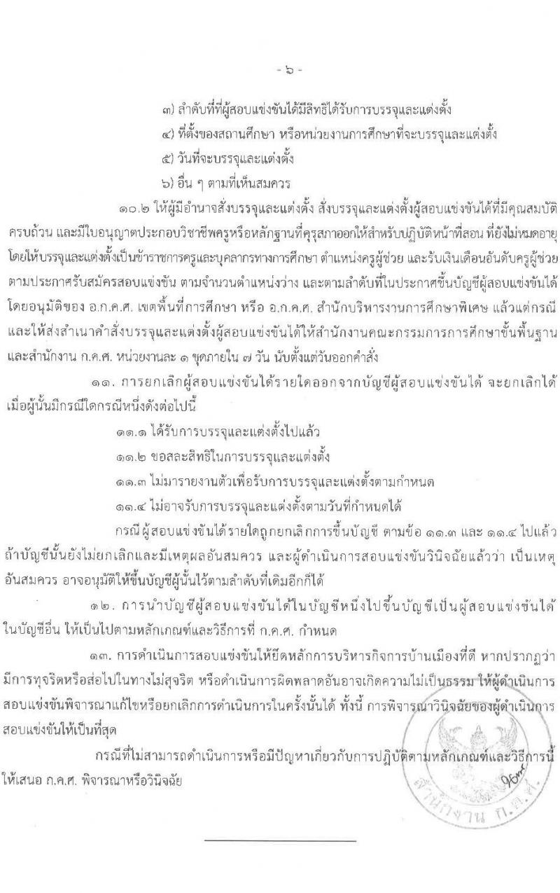 อ.ก.ค.ศ.เขตพื้นที่การศึกษาประถมศึกษาอุดรธานี เขต 4 รับสมัครสอบแข่งขันเพื่อบรรจุและแต่งตั้งบุคคลเข้ารับราชการครูและบุคลากรทางการศึกษา ตำแหน่งครูผู้ช่วย จำนวน 5 กลุ่มวิชาเอก 5 อัตรา (วุฒิ ป.ตรี) รับสมัครสอบตั้งแต่วันที่ 31 พ.ค. – 6 มิ.ย. 2566