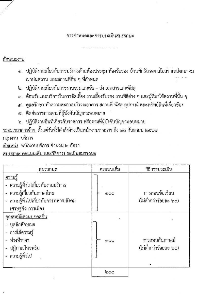 กรมสวัสดิการทหารอากาศ รับสมัครบุคคลเพื่อเลือกสรรเป็นพนักงานราชการ จำนวน 2 ตำแหน่ง 3 อัตรา (วุฒิ ม.ต้น ม.ปลาย ปวช.) รับสมัครสอบตั้งแต่วันที่ 19-27 มิ.ย. 2566