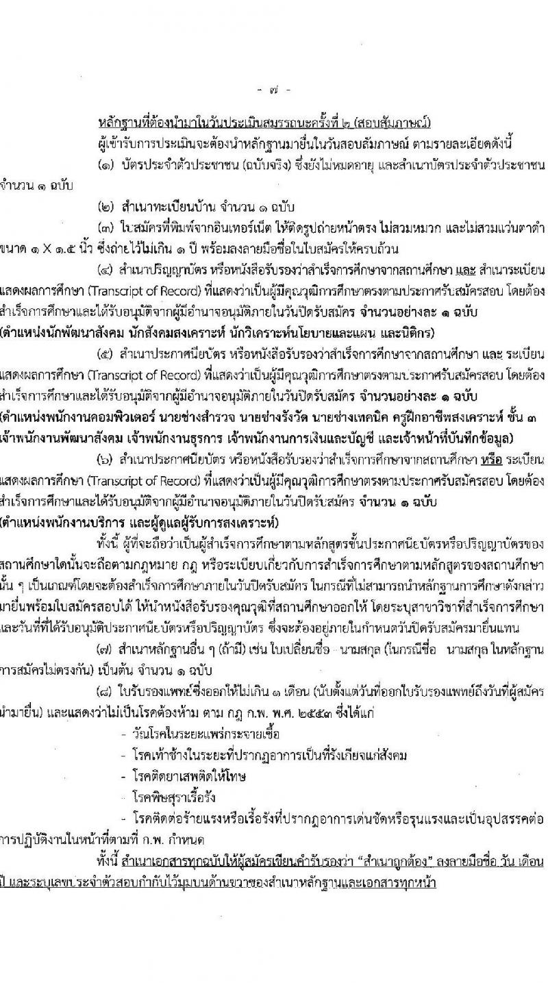 กรมพัฒนาสังคมและสวัสดิการ รับสมัครบุคคลเพื่อเลือกสรรเป็นพนักงานราชการทั่วไป จำนวน 37 ตำแหน่ง ครั้งแรก 39 อัตรา (วุฒิ ม.ต้น ม.ปลาย ปวช. ปวส. ป.ตรี) รับสมัครสอบทางอินเทอร์เน็ตตั้งแต่วันที่ 12-16 มิ.ย. 2566