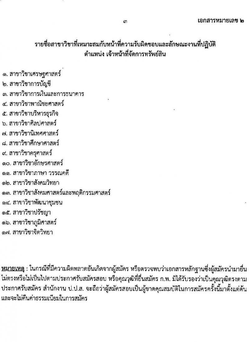 สำนักงานคณะกรรมการป้องกันและปราบปรามยาเสพติด รับสมัครบุคคลเพื่อเลือกสรรเป็นพนักงานราชการทั่วไป ตำแหน่งเจ้าหน้าที่จัดการทรัพย์สิน ครั้งแรก 4 อัตรา (วุฒิ ป.ตรี) รับสมัครสอบทางอินเทอร์เน็ตตั้งแต่วันที่ 9-16 มิ.ย. 2566