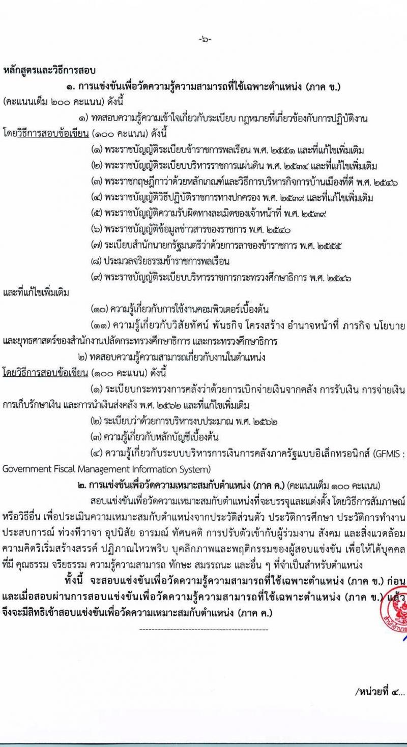 สำนักงานปลัดกระทรวงศึกษาธิการ รับสมัครสอบแข่งขันเพื่อบรรจุและแต่งตั้งบุคคลเข้ารับราชการ จำนวน 4 ตำแหน่ง ครั้งแรก 19 อัตรา (วุฒิ ปวส.หรือเทียบเท่า) รับสมัครสอบทางอินเทอร์เน็ตตั้งแต่วันที่ 16 มิ.ย. – 6 ก.ค. 2566