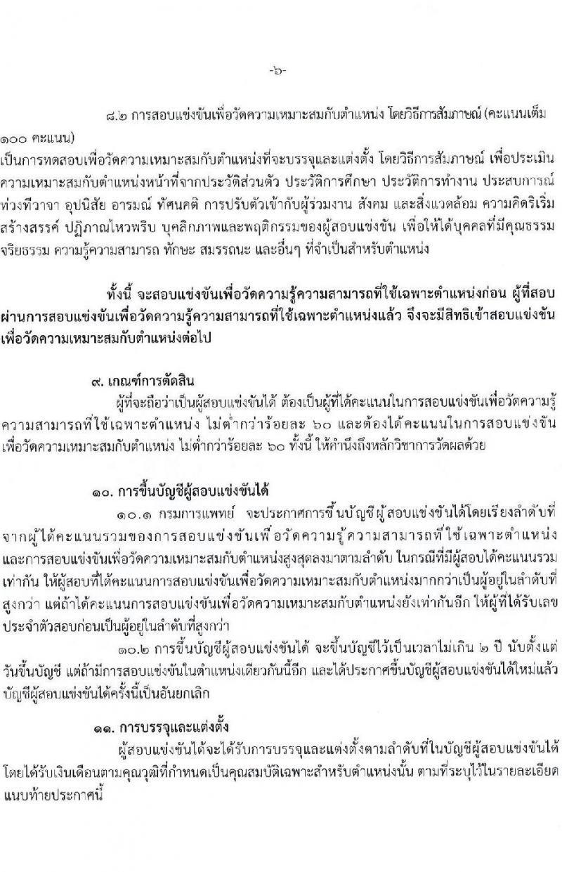 กรมการแพทย์ รับสมัครสอบแข่งขันเพื่อบรรจุและแต่งตั้งบุคคลเข้ารับราชการ จำนวน 11 ตำแหน่ง ครั้งแรก 63 อัตรา (วุฒิ ปวส. ป.ตรี) รับสมัครสอบทางอินเทอร์เน็ตตั้งแต่วันที่ 16 มิ.ย. – 7 ก.ค. 2566