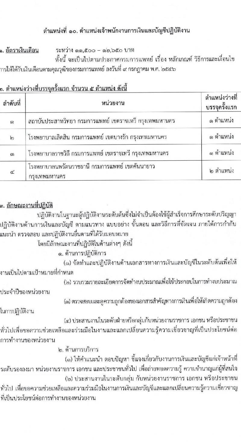 กรมการแพทย์ รับสมัครสอบแข่งขันเพื่อบรรจุและแต่งตั้งบุคคลเข้ารับราชการ จำนวน 11 ตำแหน่ง ครั้งแรก 63 อัตรา (วุฒิ ปวส. ป.ตรี) รับสมัครสอบทางอินเทอร์เน็ตตั้งแต่วันที่ 16 มิ.ย. – 7 ก.ค. 2566