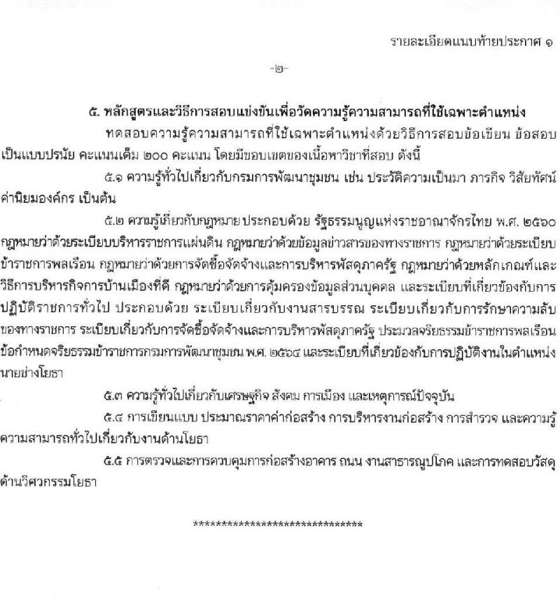 กรมการพัฒนาชุมชน รับสมัครสอบแข่งขันเพื่อบรรจุและแต่งตั้งบุคคลเข้ารับราชการ จำนวน 4 ตำแหน่ง ครั้งแรก 14 อัตรา (วุฒิ ปวส.หรือเทียบเท่า) รับสมัครสอบทางอินเทอร์เน็ตตั้งแต่วันที่ 19 มิ.ย. – 7 ก.ค. 2566