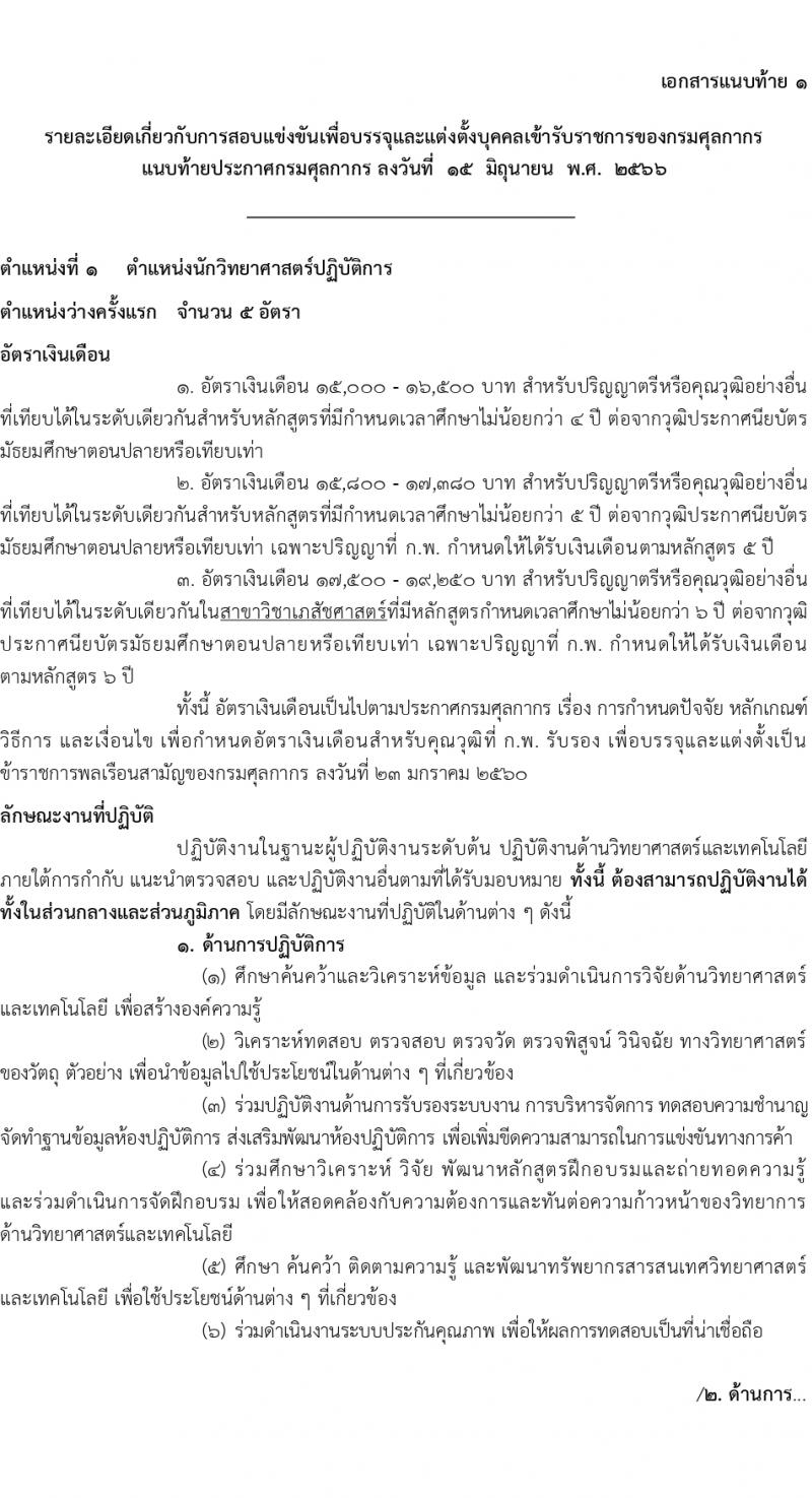 กรมศุลกากร รับสมัครสอบแข่งขันเพื่อบรรจุและแต่งตั้งบุคคลเข้ารับราชการ จำนวน 4 ตำแหน่ง ครั้งแรก 29 อัตรา (วุฒิ ปวส.หรือเทียบเท่า ป.ตรี) รับสมัครสอบทางอินเทอร์เน็ตตั้งแต่วันที่ 26 มิ.ย. – 17 ก.ค. 2566