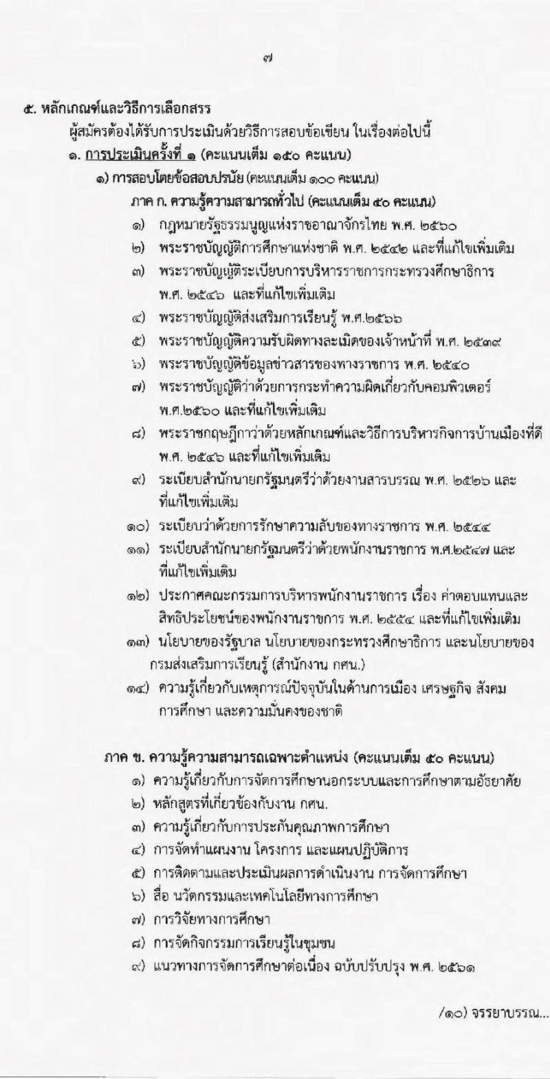 สำนักงานส่งเสริมการเรียนรู้จังหวัดเชียงใหม่ รับสมัครบุคคลเพื่อสรรหาและเลือกสรรเป็นพนักงานราชการทั่วไป จำนวน 4 ตำแหน่ง 23 อัตรา (วุฒิ ปวส.หรือเทียบเท่า ป.ตรี) รับสมัครสอบตั้งแต่วันที่ 3-7 ก.ค. 2566