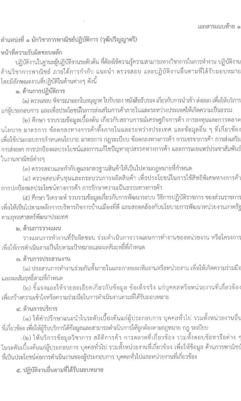 กรมการค้าต่างประเทศ รับสมัครสอบแข่งขันเพื่อบรรจุและแต่งตั้งบุคคลเข้ารับราชการ จำนวน 4 ตำแหน่ง ครั้งแรก 24 อัตรา (วุฒิ ปวส. ป.ตรี) รับสมัครสอบทางอินเทอร์เน็ตตั้งแต่วันที่ 21 ก.ค. – 17 ส.ค. 2566
