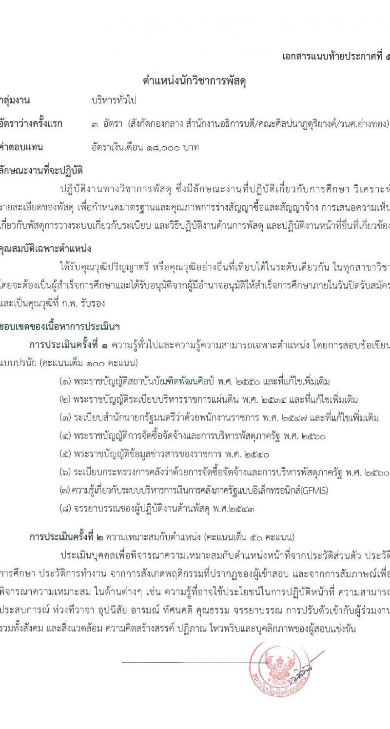สถาบันบัณฑิตพัฒนศิลป์ รับสมัครบุคคลเพื่อเลือกสรรเป็นพนักงานราชการทั่วไป จำนวน 9 ตำแหน่ง ครั้งแรก 16 อัตรา (วุฒิ ปวช. ปวส.หรือเทียบเท่า ป.ตรี) รับสมัครสอบทางอินเทอร์เน็ตตั้งแต่วันที่ 15-25 ส.ค. 2566