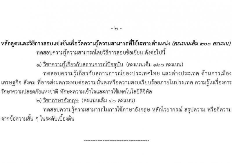 สำนักข่าวกรองแห่งชาติ รับสมัครสอบแข่งขันเพื่อบรรจุและแต่งตั้งบุคคลเข้ารับราชการประเภททั่วไป จำนวน 4 ตำแหน่ง ครั้งแรก 65 อัตรา (วุฒิ ปวส.หรือเทียบเท่า) รับสมัครสอบทางอินเทอร์เน็ตตั้งแต่วันที่ 22 ส.ค. – 14 ก.ย. 2566