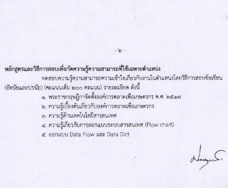 องค์การตลาดเพื่อเกษตรกร (อ.ต.ก.) รับสมัครสอบแข่งขันบุคคลทั่วไปเพื่อบรรจุและแต่งตั้งเป็นพนักงาน จำนวน 5 ตำแหน่ง 6 อัตรา (วุฒิ ป.ตรี) รับสมัครสอบตั้งแต่วันที่ 21 ส.ค. – 3 ก.ย. 2566