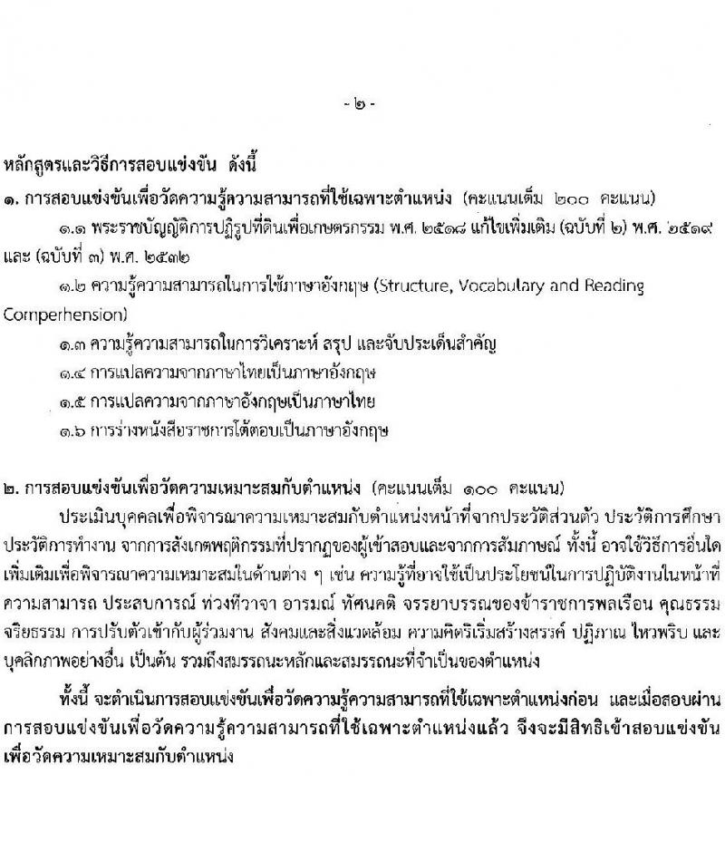 สำนักงานการปฏิรูปที่ดินเพื่อเกษตรกรรม รับสมัครสอบแข่งขันเพื่อบรรจุและแต่งตั้งบุคคลเข้ารับราชการ จำนวน 4 ตำแหน่ง ครั้งแรก 28 อัตรา (วุฒิ ปวช. ปวท. ปวส. ป.ตรี) รับสมัครสอบทางอินเทอร์เน็ตตั้งแต่วันที่ 13 ก.ย. – 8 ต.ค. 2566