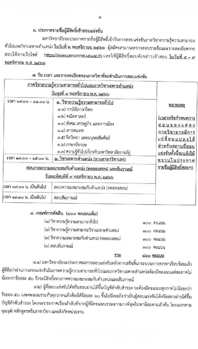 มหาวิทยาลัยราชภัฏอุตรดิตถ์ รับสมัครสอบแข่งขันบุคคลทั่วไปเพื่อบรรจุเป็นพนักงานมหาวิทยาลัย สายวิชาการ ปีงบประมาณ 2567 (ครั้งที่ 2) ตำแหน่งอาจารย์มหาวิทยาลัย จำนวน 2 อัตรา (วุฒิ ป.โท ป.เอก) รับสมัครสอบตั้งแต่วันที่ 18-31 ต.ค. 2566