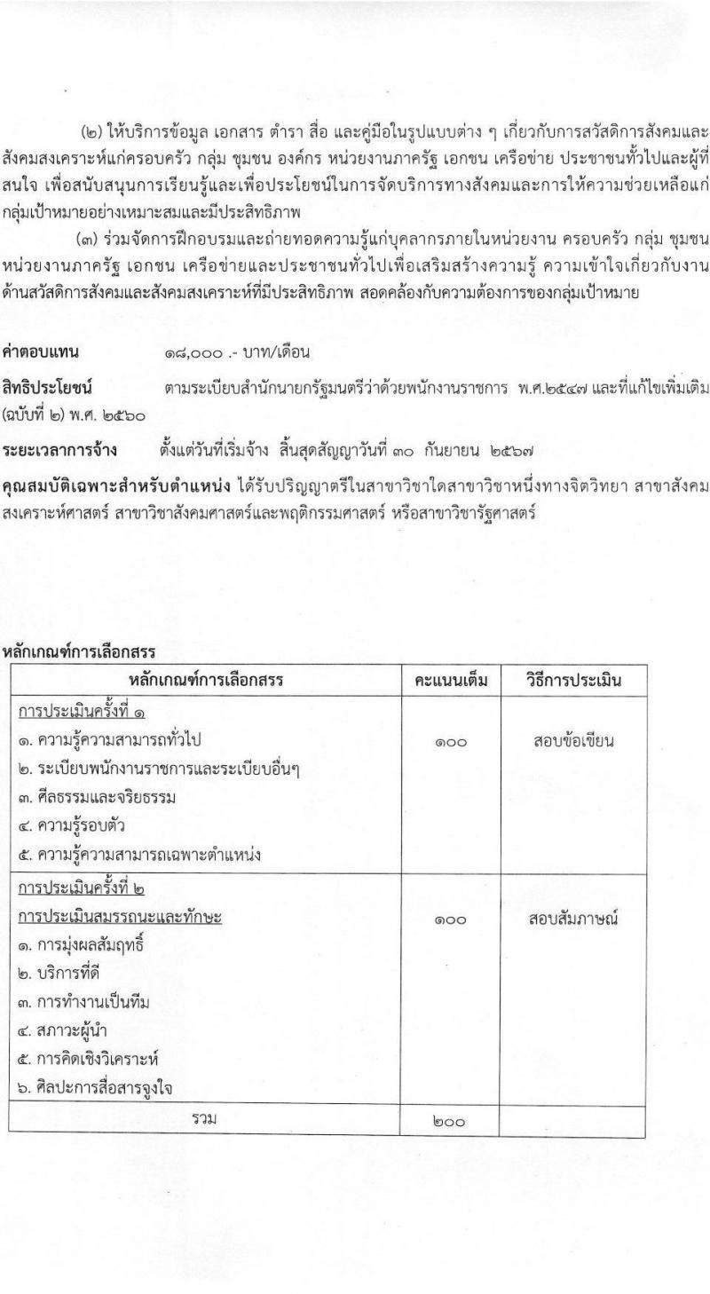 กรมสุขภาพจิต โรงพยาบาลศรีธัญญา รับสมัครบุคคลเพื่อเลือกสรรเป็นพนักงานราชการทั่วไป จำนวน 6 ตำแหน่ง ครั้งแรก 6 อัตรา (วุฒิ ป.ตรี) รับสมัครสอบตั้งแต่วันที่ 1-20 พ.ย. 2566