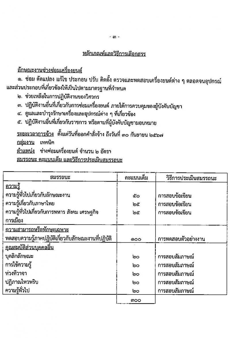 กรมพลาธิการทหารอากาศ รับสมัครบุคคลเพื่อเลือกสรรเป็นพนักงานราชการทั่วไป จำนวน 11 ตำแหน่ง ครั้งแรก 27 อัตรา (วุฒิ ม.ต้น ม.ปลาย ปวช.) รับสมัครสอบตั้งแต่วันที่ 1-15 พ.ย. 2566