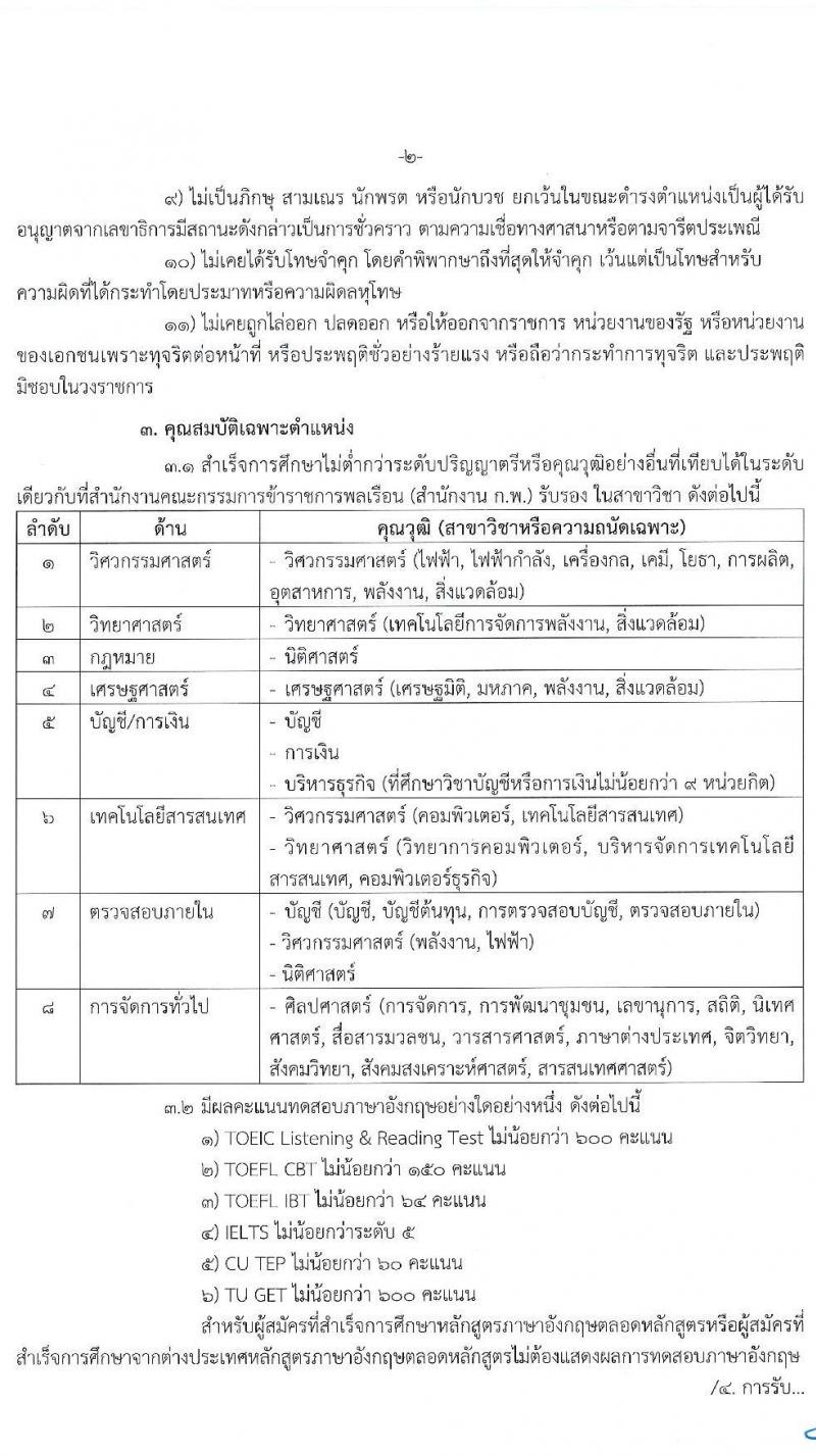 สำนักงานคณะกรรมการกำกับกิจการพลังงาน รับสมัครพนักงาน ประจำปีงบประมาณ พ.ศ. 2567 จำนวน 8 ตำแหน่ง 40 อัตรา (วุฒิ ป.ตรี ป.โท ป.เอก) รับสมัครสอบตั้งแต่บัดนี้ ถึง 20 พ.ย. 2566