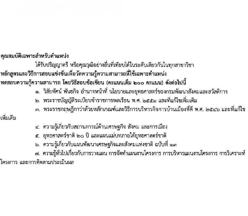 กรมพัฒนาสังคมและสวัสดิการ รับสมัครสอบแข่งขันเพื่อบรรจุและแต่งตั้งบุคคลเข้ารับราชการ จำนวน จำนวน 9 ตำแหน่ง 69 อัตรา (วุฒิ ปวส. ป.ตรี) รับสมัครสอบทางอินเทอร์เน็ตตั้งแต่วันที่ 6-24 พ.ย. 2566