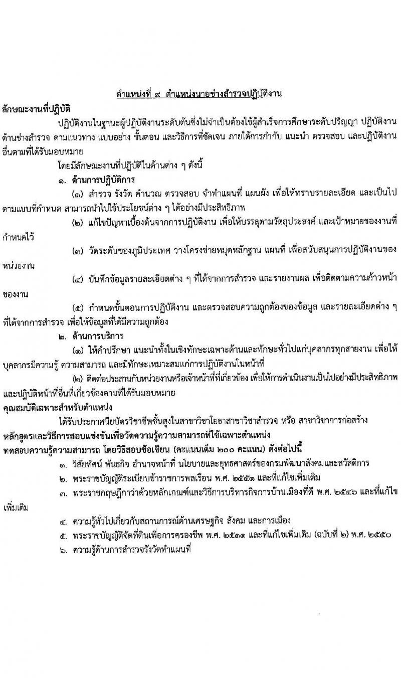 กรมพัฒนาสังคมและสวัสดิการ รับสมัครสอบแข่งขันเพื่อบรรจุและแต่งตั้งบุคคลเข้ารับราชการ จำนวน จำนวน 9 ตำแหน่ง 69 อัตรา (วุฒิ ปวส. ป.ตรี) รับสมัครสอบทางอินเทอร์เน็ตตั้งแต่วันที่ 6-24 พ.ย. 2566