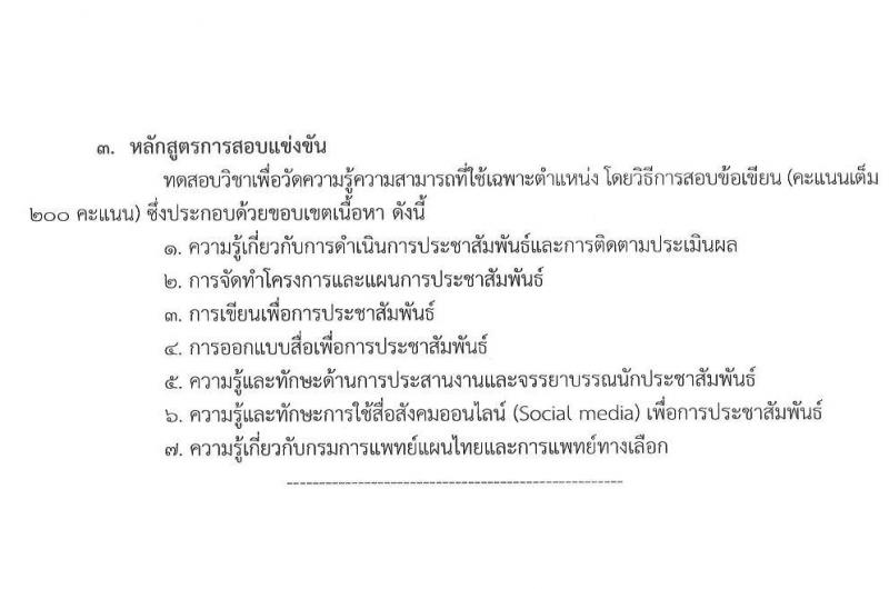กรมการแพทย์แผนไทยและการแพทย์ทางเลือก รับสมัครสอบแข่งขันเพื่อบรรจุและแต่งตั้งบุคคลเข้ารับราชการ จำนวน 4 ตำแหน่ง ครั้งแรก 4 อัตรา (วุฒิ ป.ตรี) รับสมัครสอบทางอินเทอร์เน็ตตั้งแต่วันที่ 8 ธ.ค. – 2 ม.ค. 2566
