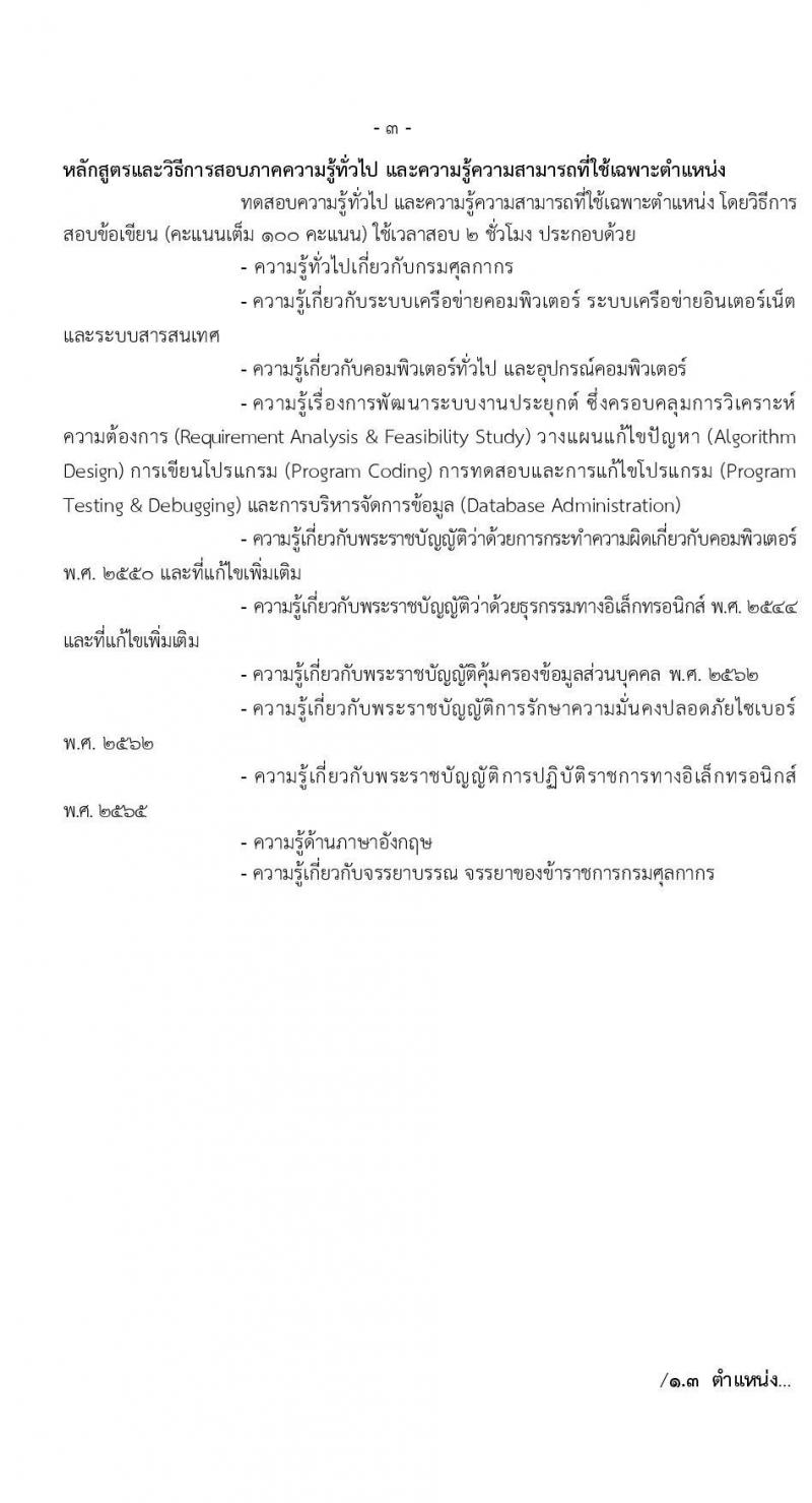 กรมศุลกากร รับสมัครสอบคัดเลือกบุคคลเพื่อจ้างเป็นลูกจ้างชั่วคราว จำนวน 4 ตำแหน่ง ครั้งแรก 30 อัตรา (วุฒิ ปวช.ปวส. ป.ตรี) รับสมัครสอบทางอินเทอร์เน็ตตั้งแต่วันที่ 12 ธ.ค. 2566 – 3 ม.ค. 2567