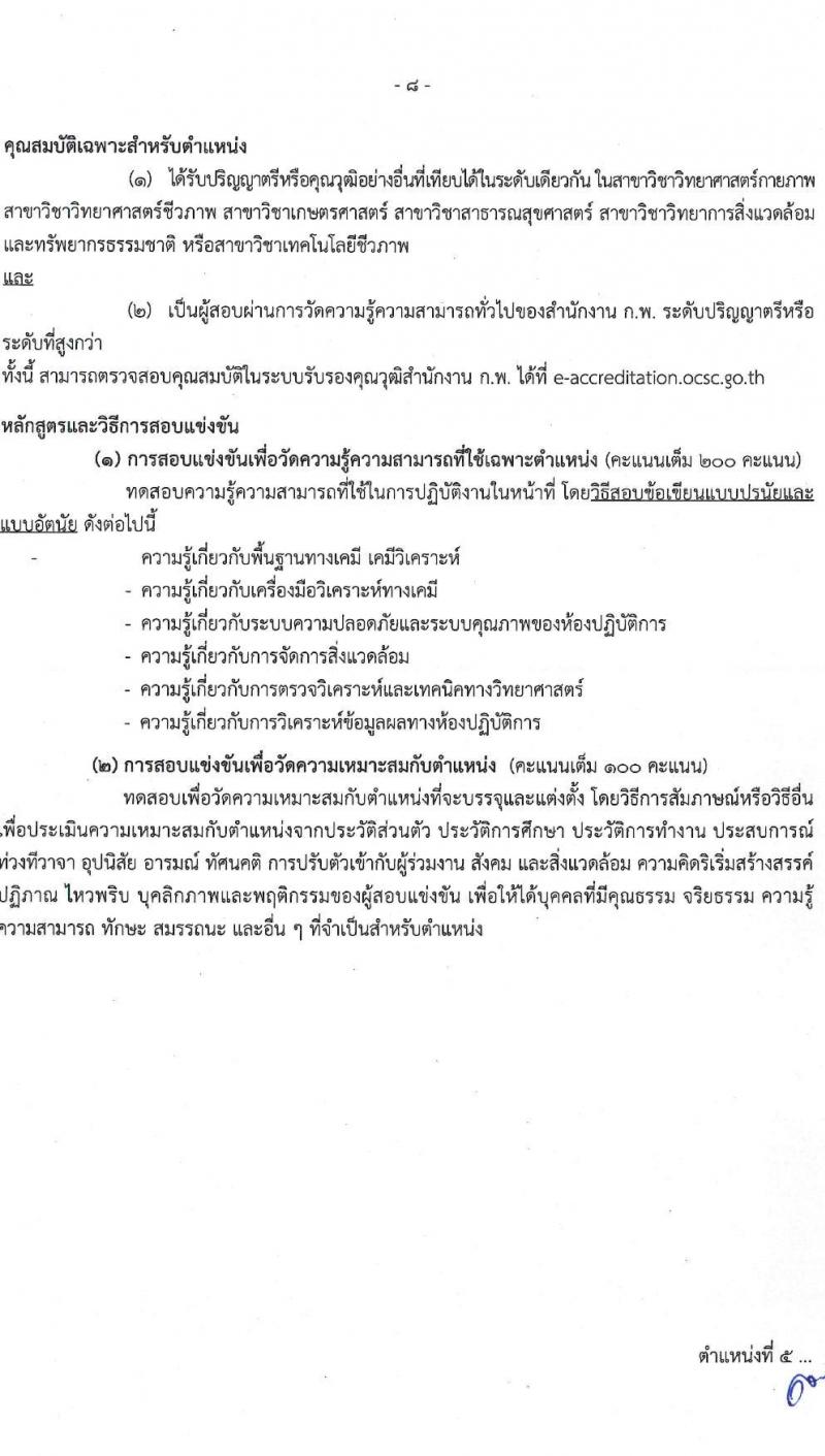 กรมควบคุมมลพิษ รับสมัครสอบแข่งขันเพื่อบรรจุและแต่งตั้งบุคคลเข้ารับราชการ จำนวน 8 ตำแหน่ง ครั้งแรก 29 อัตรา (วุฒิ ปวส.หรือเทียบเท่า ป.ตรี) รับสมัครสอบทางอินเทอร์เน็ตตั้งแต่วันที่ 13 ธ.ค. 2566 – 4 ม.ค. 2567