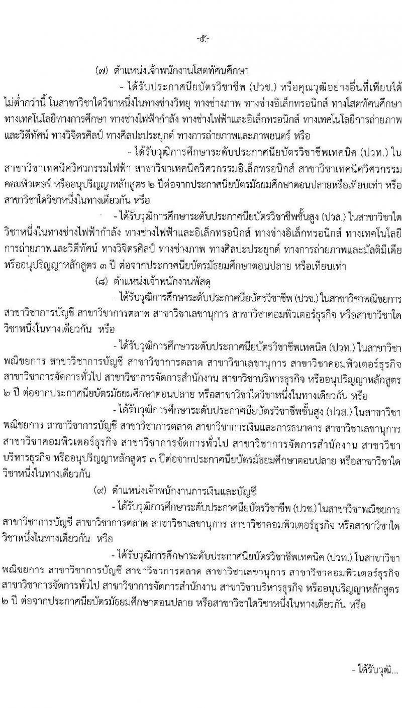 กรมสรรพสามิต รับสมัครคัดเลือกบุคคลเพื่อเป็นลูกจ้างชั่วคราว จำนวน 13 ตำแหน่ง ครั้งแรก 38 อัตรา (วุฒิ ม.3 ม.6 ปวช. ปวท. ปวส.หรือเทียบเท่า ป.ตรี) รับสมัครสอบตั้งแต่วันที่ 18-22 ธ.ค. 2566 หน้าที่ 5