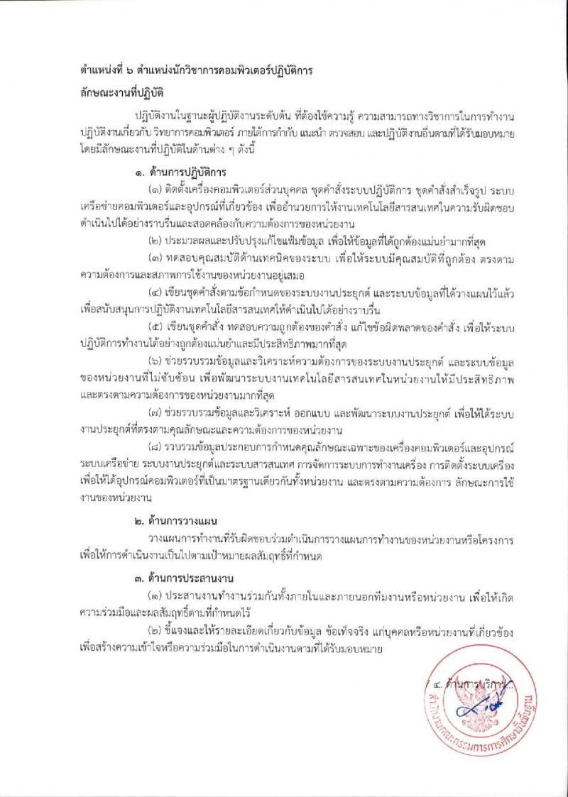 สำนักงานคณะกรรมการการศึกษาขั้นพื้นฐาน (ส่วนกลาง) รับสมัครสอบแข่งขันเพื่อบรรจุและแต่งตั้งบุคคลเข้ารับราชการ จำนวน 13 ตำแหน่ง ครั้งแรก 82 อัตรา (วุฒิ ปวส.หรือเทียบเท่า ป.ตรี) รับสมัครสอบทางอินเทอร์เน็ต ตั้งแต่วันที่ 26 ธ.ค. 2566 - 18 ม.ค. 2567 หน้าที่ 24
