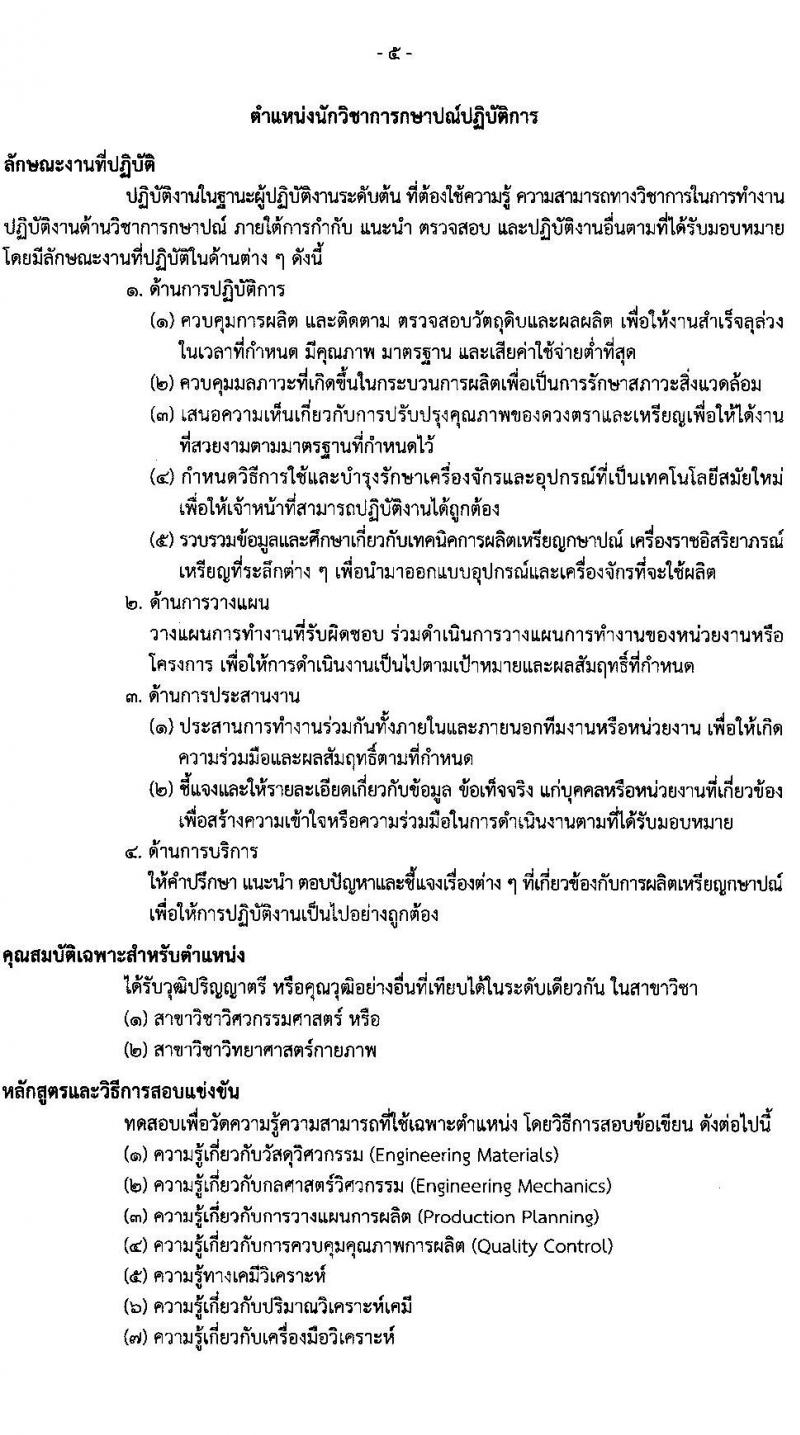 กรมธนารักษ์ รับสมัครสอบแข่งขันเพื่อบรรจุและแต่งตั้งบุคคลเข้ารับราชการ จำนวน 13 ตำแหน่ง 30 อัตรา (วุฒิ ปวช. ปวส. ป.ตรี) รับสมัครสอบทางอินเทอร์เน็ต ตั้งแต่วันที่ 27 ธ.ค. 2566 - 19 ม.ค. 2567 หน้าที่ 15