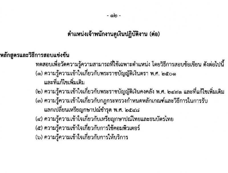 กรมธนารักษ์ รับสมัครสอบแข่งขันเพื่อบรรจุและแต่งตั้งบุคคลเข้ารับราชการ จำนวน 13 ตำแหน่ง 30 อัตรา (วุฒิ ปวช. ปวส. ป.ตรี) รับสมัครสอบทางอินเทอร์เน็ต ตั้งแต่วันที่ 27 ธ.ค. 2566 - 19 ม.ค. 2567 หน้าที่ 22