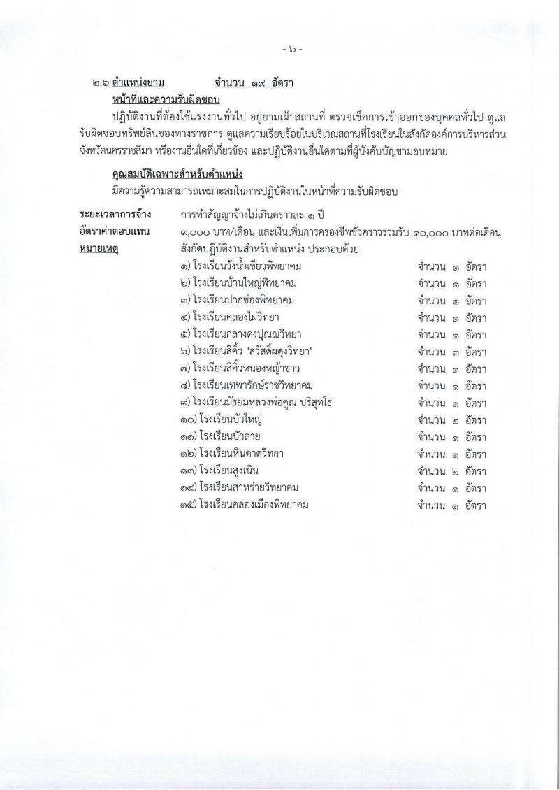 องค์การบริหารส่วนจังหวัดนครราชสีมา รับสมัครสรรหาและเลือกสรรบุคคลเพื่อจ้างเป็นพนักงานจ้าง จำนวน 12 ตำแหน่ง 167 อัตรา (ไม่ใช้วุฒิ มีความสามารถตามตำแหน่ง) รับสมัครสอบทางอินเทอร์เน็ต ตั้งแต่วันที่ 8-26 ม.ค. 2567 หน้าที่ 16