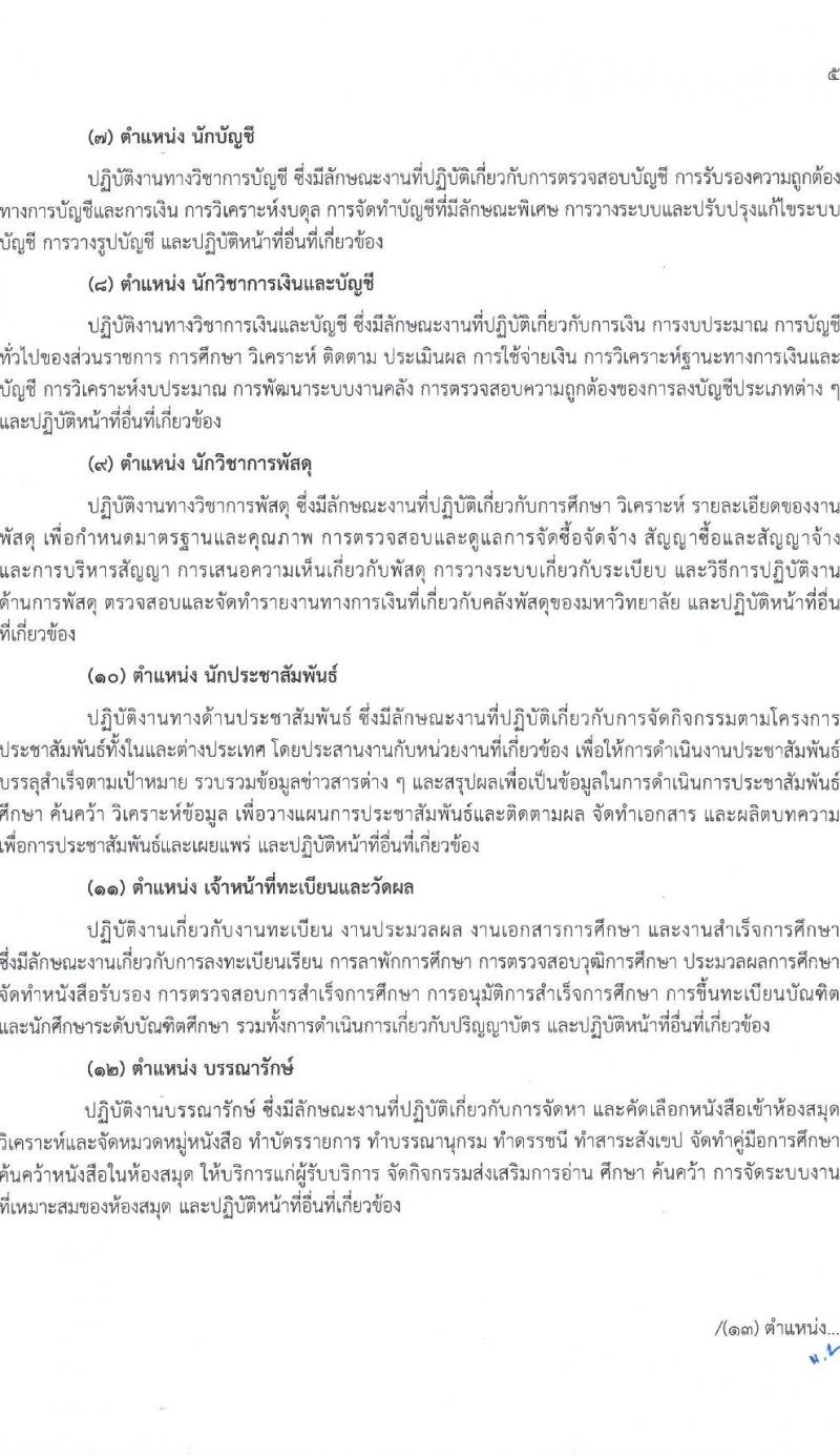 มหาวิทยาลัยมหามกุฏราชวิทยาลัย รับสมัครสรรหาและเลือกสรรบุคคลเพื่อจ้างเป็นบุคลากรมหาวิทยาลัย จำนวน 42 อัตรา (วุฒิ ป.ตรี) รับสมัครสอบทางไปรษณีย์ ตั้งแต่วันที่ 13 ธ.ค. 2566 - 9 ม.ค. 2567 หน้าที่ 11