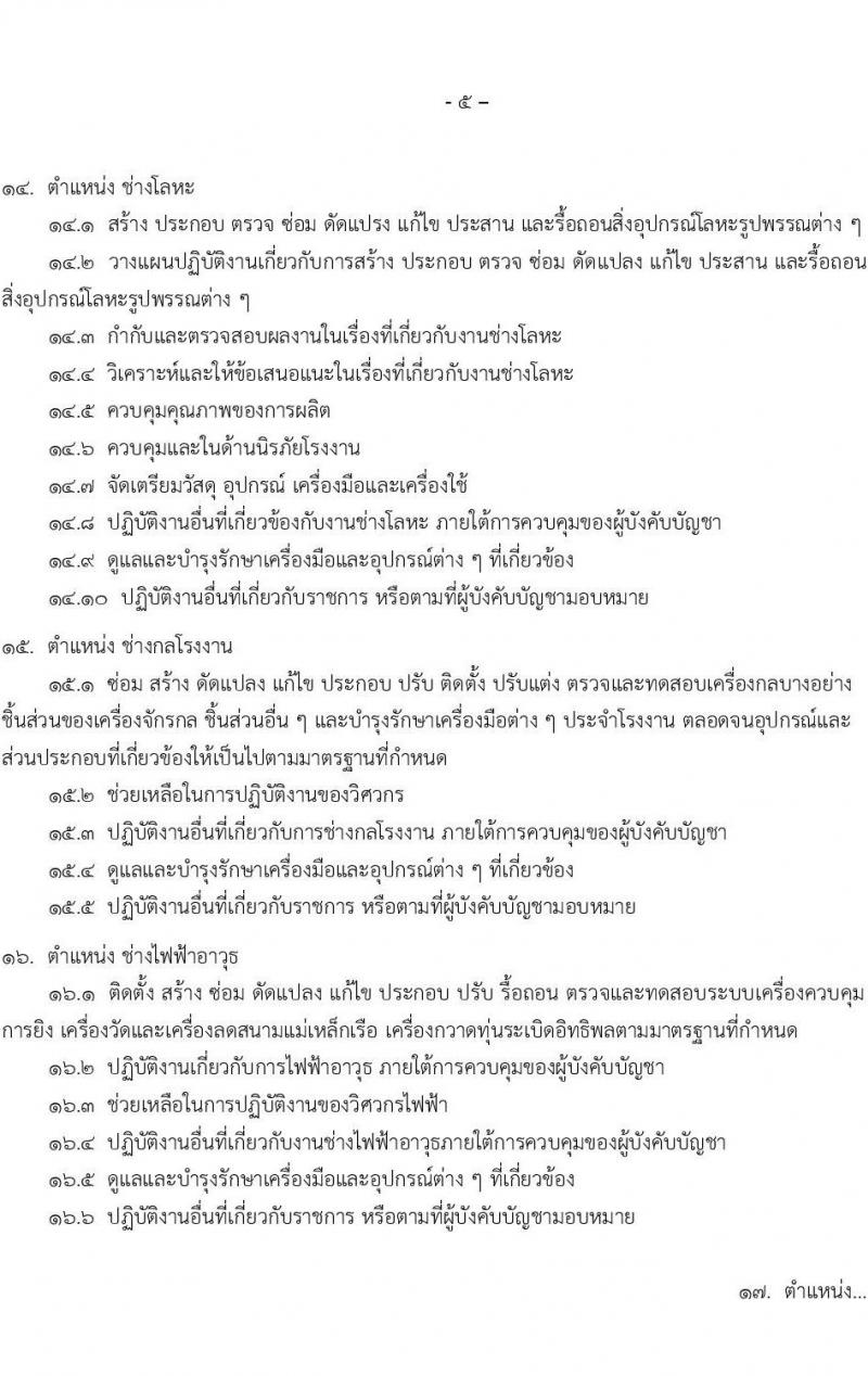 กรมช่างทหารอากาศ รับสมัครบุคคลเพื่อเลือกสรรเป็นพนักงานราชการ จำนวน 96 อัตรา (วุฒิ ม.ต้น ม.ปลาย ปวช.) รับสมัครสอบทางอินเทอร์เน็ต ตั้งแต่วันที่ 9-17 ม.ค. 2567 หน้าที่ 13