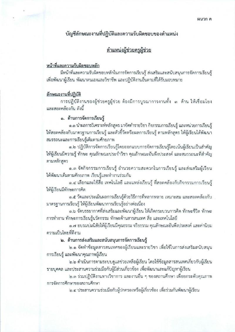 องค์การบริหารส่วนจังหวัดพระนครศรีอยุธยา รับสมัครสรรหาและเลือกสรรบุคคลเพื่อจ้างเป็นพนักงานจ้าง 2 ตำแหน่ง 26 อัตรา (วุฒิ ป.ตรี) รับสมัครสอบทางอินเทอร์เน็ต ตั้งแต่วันที่ 9-17 ม.ค. 2567 หน้าที่ 19