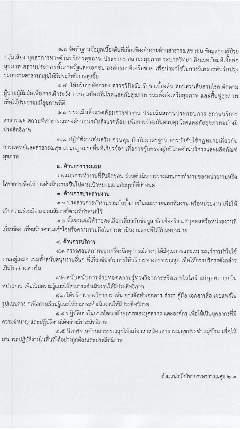 โรงพยาบาลศรีธัญญา รับสมัครบุคคลเพื่อเลือกสรรเป็นพนักงานกระทรวงสาธารณสุขทั่วไป 7 ตำแหน่ง 20 อัตรา (วุฒิ ม.ต้น ม.ปลาย ปวช. ปวส. ป.ตรี) รับสมัครสอบทางอินเทอร์เน็ต ตั้งแต่วันที่ 17 ม.ค. - 2 ก.พ. 2567 หน้าที่ 6