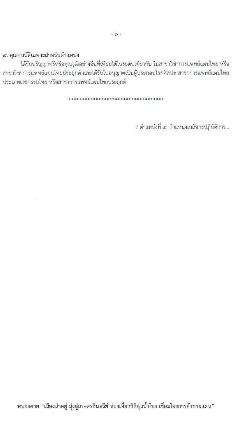 สาธารณสุขจังหวัดเลย รับสมัครสอบแข่งขันเพื่อบรรจุและแต่งตั้งบุคคลเข้ารับราชการ 5 จำนวน 7 อัตรา (วุฒิ ป.ตรี) รับสมัครสอบด้วยตนเอง ตั้งแต่วันที่ 11-17 ม.ค. 2567 หน้าที่ 11