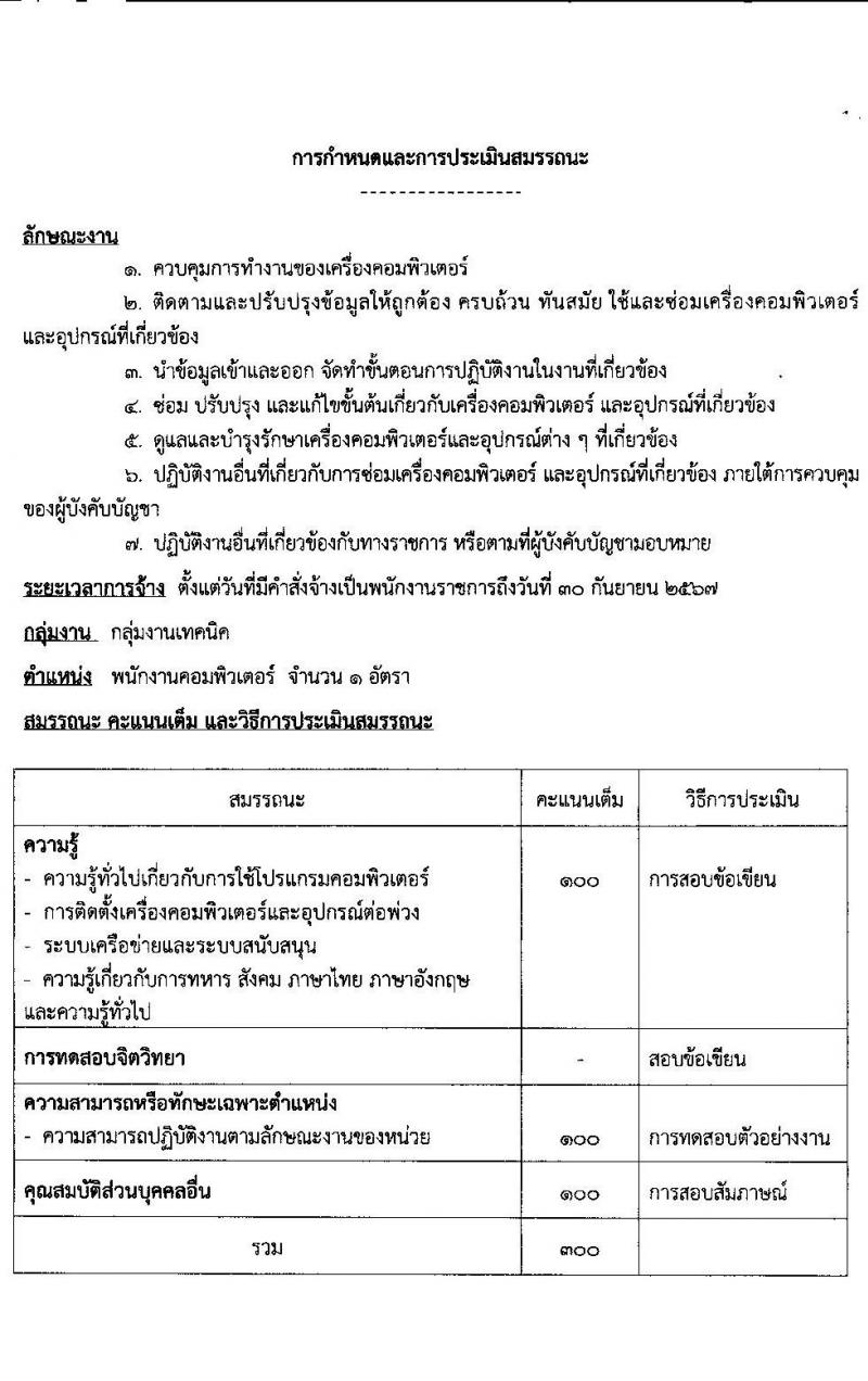 สถาบันเวชศาสตร์การบินกองทัพอากาศ รับสมัครบุคคลเพื่อเลือกสรรเป็นพนักงานราชการ 3 ตำแหน่ง 4 อัตรา (วุฒิ ปวช. ป.ตรี) รับสมัครสอบด้วยตนเอง ตั้งแต่วันที่ 19-26 ม.ค. 2567 หน้าที่ 6
