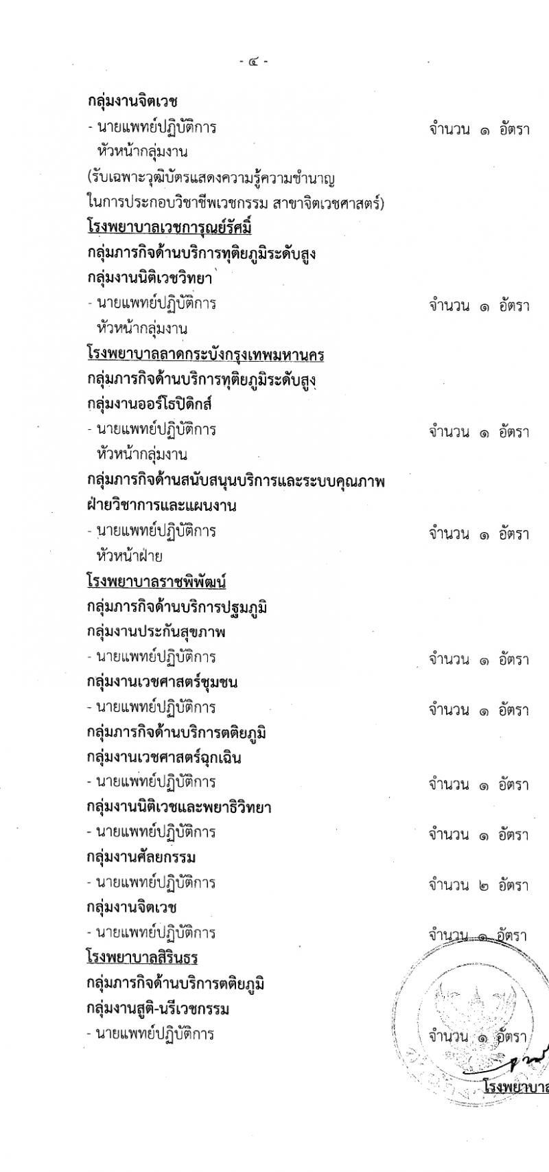 สำนักงานคณะกรรมการข้าราชการกรุงเทพมหานคร รับสมัครสอบแข่งขันเพื่อบรรจุและแต่งตั้งบุคคลเข้ารับราชการ 11 ตำแหน่ง ครั้งแรก 96 อัตรา (วุฒิ ประกาศนียบัตรวิชาชีพ, ป.ตรี) รับสมัครสอบด้วยตนเอง ตั้งแต่วันที่ 22-31 ม.ค. 2567 หน้าที่ 4