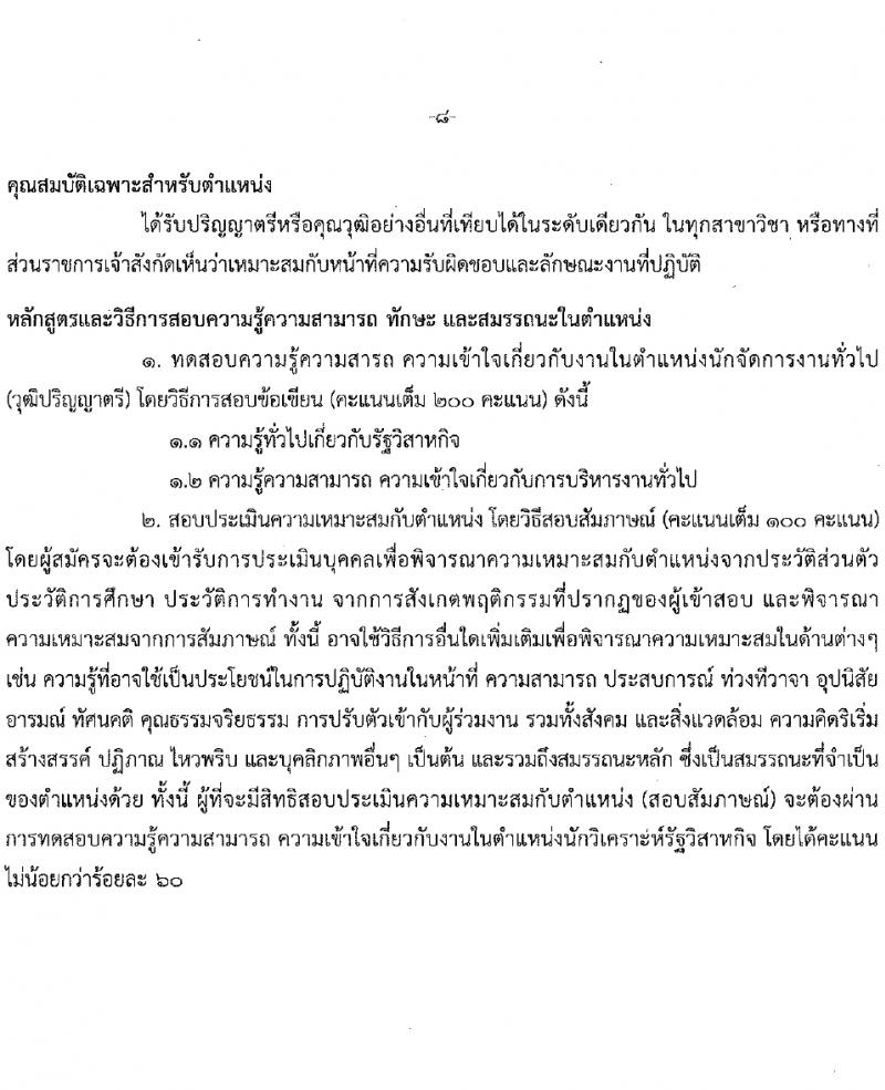 สำนักงานคณะกรรมการนโยบายรัฐวิสาหกิจ รับสมัครคัดเลือกบุคคลเพื่อเป็นลูกจ้างชั่วคราว 4 ตำแหน่ง 14 อัตรา (วุฒิ ป.ตรี ป.โท) รับสมัครสอบทางอินเทอร์เน็ต ตั้งแต่วันที่ 5-29 ก.พ. 2567 หน้าที่ 12