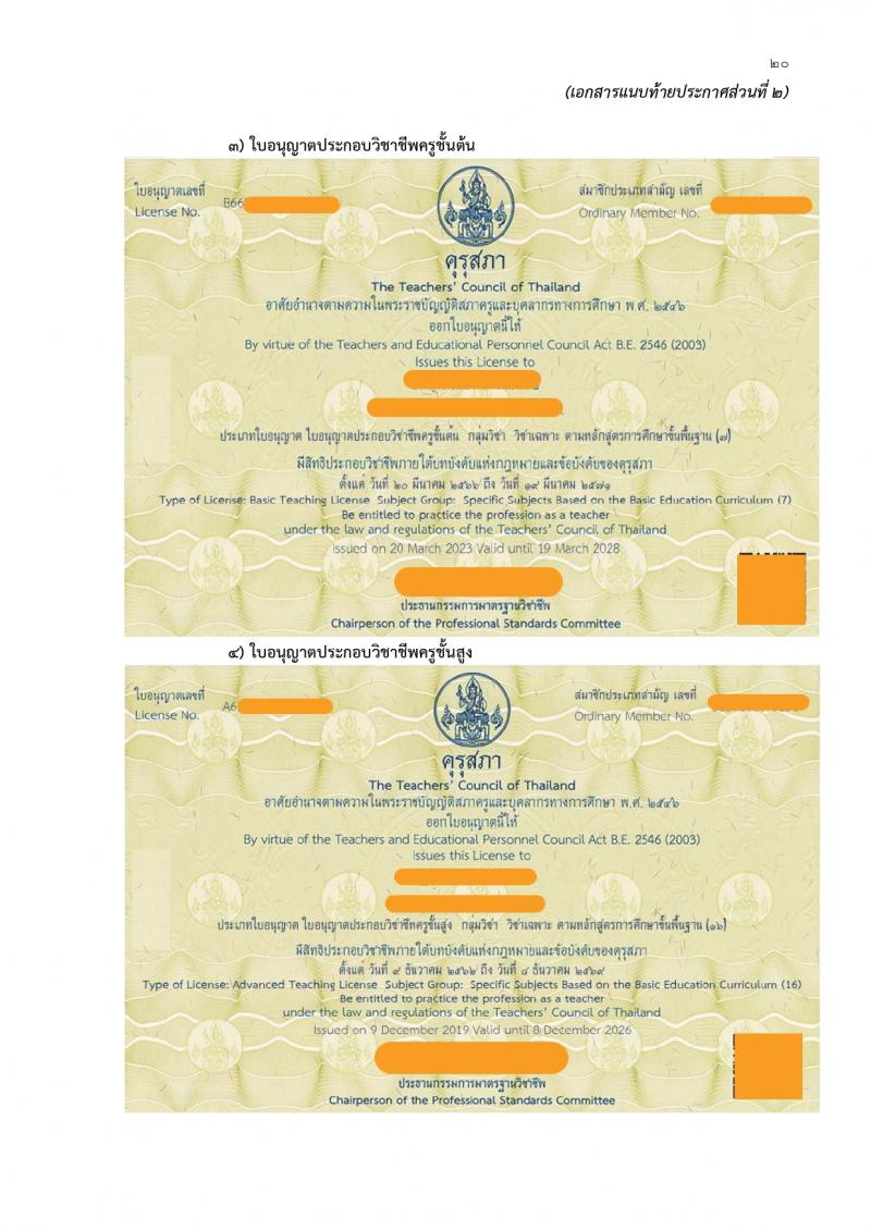 สำนักงานเขตพื้นที่การศึกษาประถมศึกษาสุรินทร์ เขต 1 รับสมัครบุคคลเพื่อเลือกสรรเป็นพนักงานราชการ 21 อัตรา (วุฒิ ป.ตรี) รับสมัครสอบด้วยตนเอง ตั้งแต่วันที่ 20-29 ก.พ. 2567 หน้าที่ 20